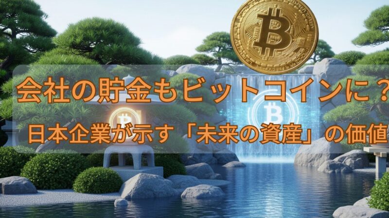 会社の貯金もビットコインに？日本企業が示す「未来の資産」の価値 